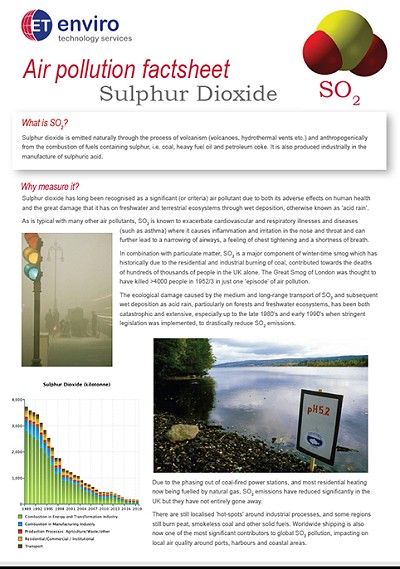 Air Pollution Factsheet - SO2